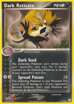 Dark Raticate - Reverse Holofoil - Rare