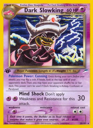 Dark Slowking - 1st Edition - Rare