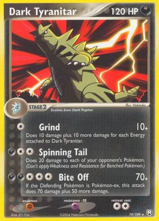 Dark Tyranitar - 019/109/109 - Reverse Holofoil - Rare