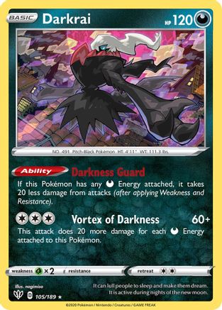 Darkrai - 105/189/189 - Rare
