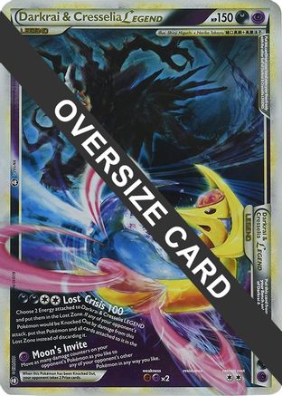 Darkrai & Cresselia Legend - 99/102 & 100/102 (Single Oversized Promo)/102 - Holofoil - Promo