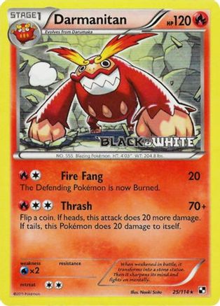 Darmanitan - 25/114 (Prerelease)/114 - Holofoil - Promo