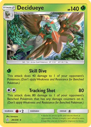 Decidueye 020/236 - Holofoil - Holo Rare