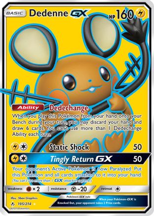 Dedenne GX (Full Art) - Holofoil - Ultra Rare