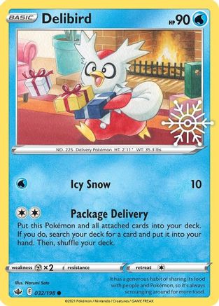 Delibird (Holiday Calendar) 032/198 - Holofoil - Promo