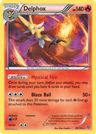 Delphox (XY Base Set) 026/146 - Rare