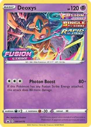 Deoxys (Prerelease) SWSH170 - Holofoil - Promo