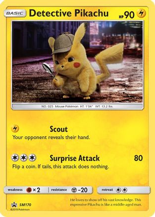 Detective Pikachu - SM170 - Holofoil - Promo