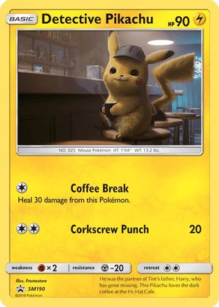 Detective Pikachu SM190 - Holofoil - Promo