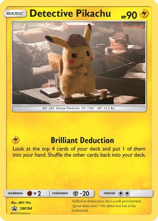 Detective Pikachu SM194 - Holofoil - Promo