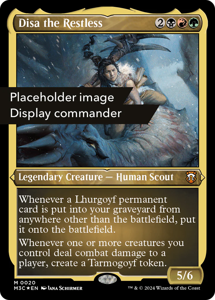 Disa the Restless (Display Commander) (Ripple Foil) - Thick Stock (M3C-148) - Modern Horizons 3 Commander Etched Foil