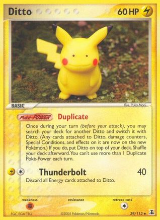 Ditto - 039/113 (Pikachu)/113 - Reverse Holofoil - Uncommon