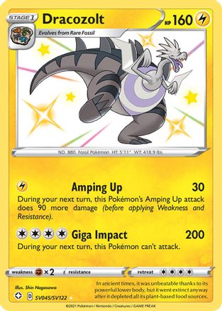 Dracozolt SV045 - Holofoil - Shiny Holo Rare