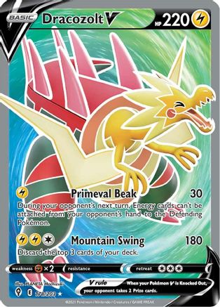 Dracozolt V (Full Art) 178 - Holofoil - Ultra Rare
