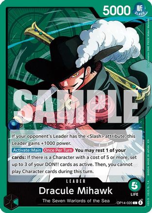 Dracule Mihawk - OP14-020 (OP14-020) - Leader
