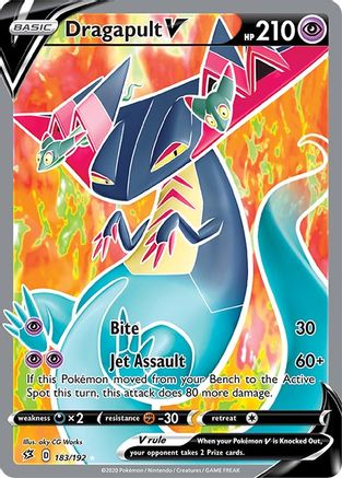 Dragapult V (Full Art) 183/192 - Holofoil - Ultra Rare