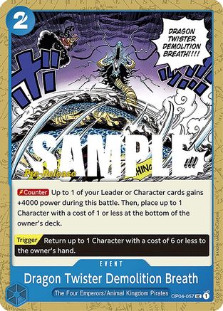 Dragon Twister Demolition Breath (OP04-057) - Uncommon