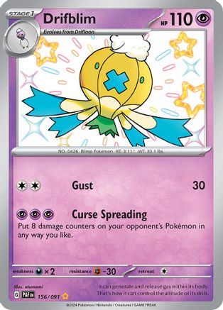 Drifblim 156 - Holofoil - Shiny Rare