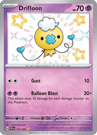 Drifloon 155 - Holofoil - Shiny Rare