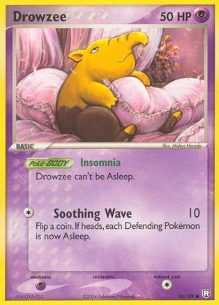Drowzee 054/109 - Reverse Holofoil - Common