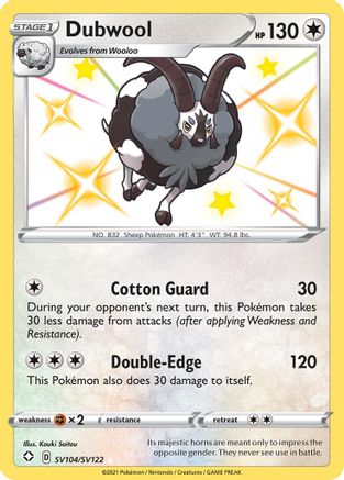 Dubwool SV104 - Holofoil - Shiny Holo Rare