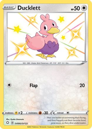 Ducklett SV095 - Holofoil - Shiny Holo Rare