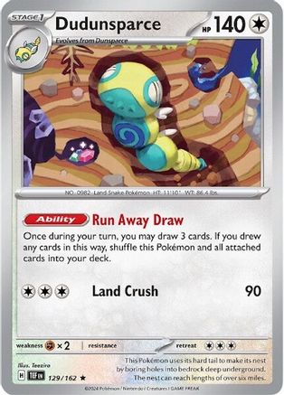 Dudunsparce 129  - Holofoil - Rare