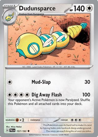Dudunsparce 157  - Uncommon
