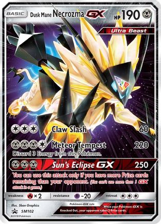 Dusk Mane Necrozma GX SM102 - Holofoil - Promo