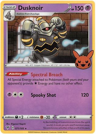 Dusknoir 071 - Holofoil - Holo Rare