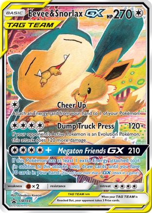 Eevee & Snorlax GX SM169 - Holofoil - Promo