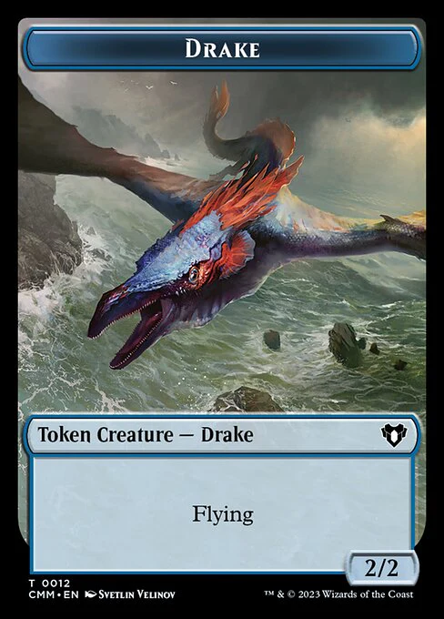 Eldrazi // Drake Double-Sided Token [Commander Masters Tokens] - Image 2