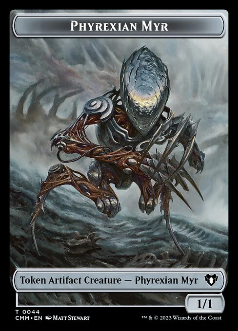 Eldrazi // Phyrexian Myr Double-Sided Token [Commander Masters Tokens] - Image 2