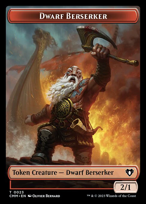 Eldrazi Scion // Dwarf Berserker Double-Sided Token [Commander Masters Tokens] - Image 2