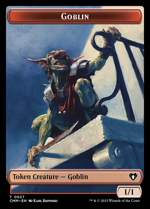 Eldrazi Spawn // Goblin Double-Sided Token [Commander Masters Tokens] - Image 2