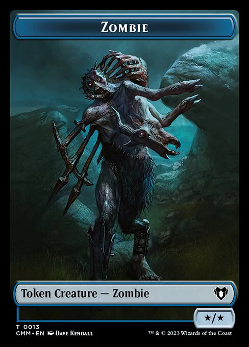 Eldrazi Spawn // Zombie (0013) Double-Sided Token [Commander Masters Tokens] - Image 2