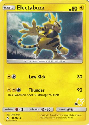 Electabuzz (#58 Pikachu Stamped) 043/156 - Promo