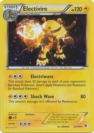 Electivire - 54/149 (Cosmos Holo)/149 - Holofoil - Promo
