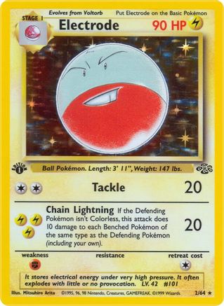 Electrode (2) (2) 002 - 1st Edition Holofoil - Holo Rare