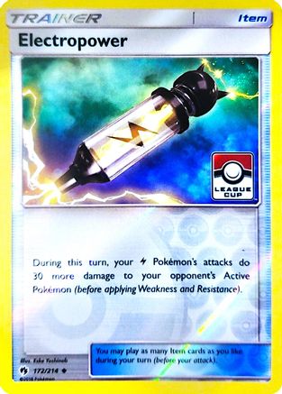 Electropower - 172/214 (League Cup)/214 - Reverse Holofoil - Promo