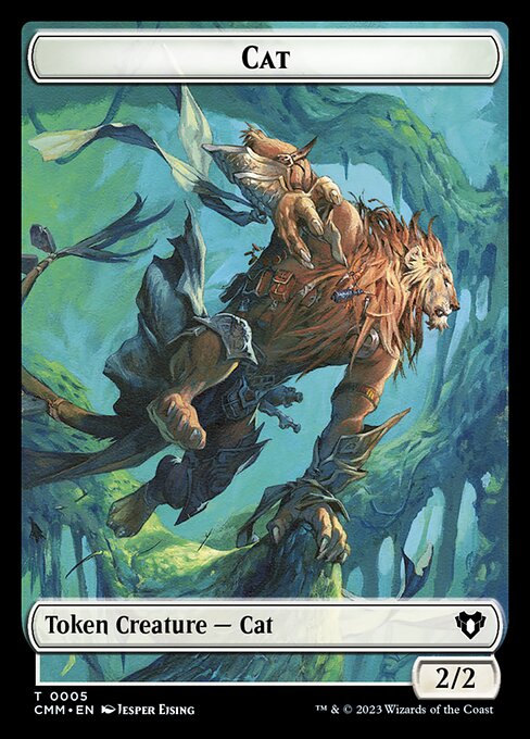 Elemental (0025) // Cat (0005) Double-Sided Token [Commander Masters Tokens] - Image 2