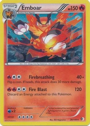 Emboar - 26/149 (Cosmos Holo)/149 - Holofoil - Promo
