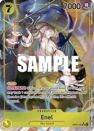 Enel (100) (Alternate Art) (OP05-100) - Super Rare