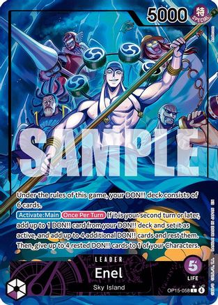 Enel (OP15-058) (Alternate Art) (OP15-058) - Leader