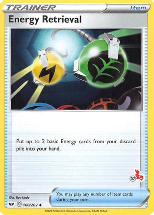 Energy Retrieval - 160/202 (#37 Cinderace Stamped)/202 - Promo