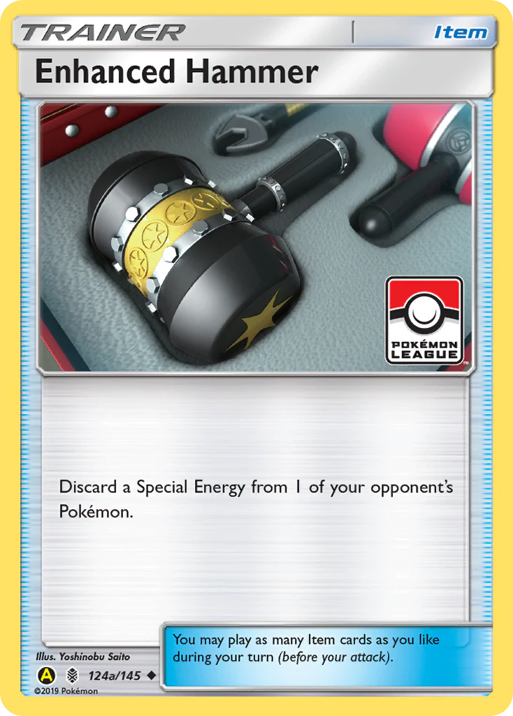 Enhanced Hammer (Pokemon League) 124a/145 - Reverse Holofoil - Promo