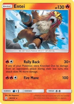 Entei 028 - Rare