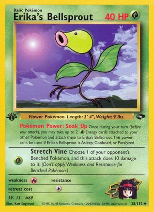 Erika's Bellsprout 038 - 1st Edition - Uncommon