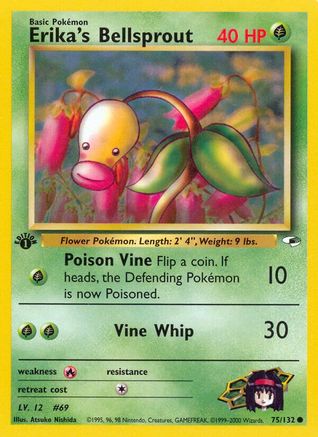 Erika's Bellsprout (75) (75) 075 - 1st Edition - Common