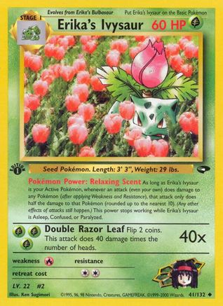 Erika's Ivysaur 041 - 1st Edition - Uncommon